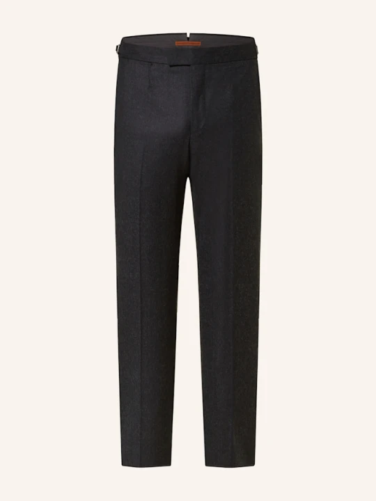 Zdjęcie produktu Zegna Spodnie Flanelowe Narrow Fit grau CZIEMNOSZARY
