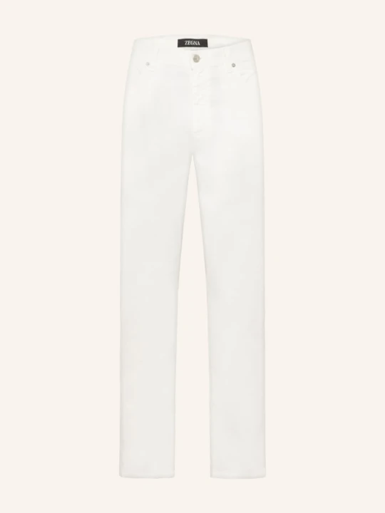 Zdjęcie produktu Zegna Spodnie Slim Fit Z Lnem weiss N01 WHITE SOLID
