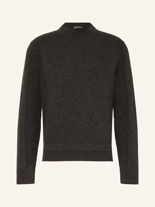 Zdjęcie produktu Zegna Sweter Z Dodatkiem Kaszmiru grau CZIEMNOSZARY