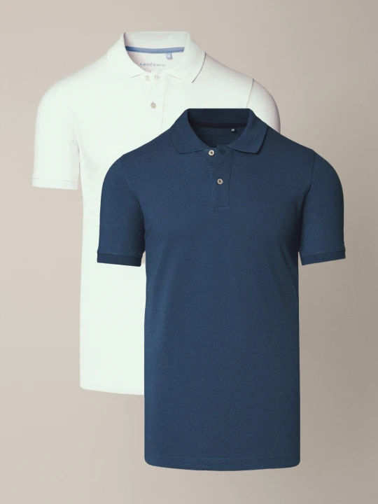 Zdjęcie produktu Zestaw 2 Koszulek Polo Bawełnianych Cassian Lancerto