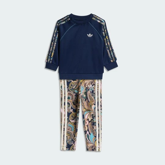 Zdjęcie produktu Zestaw adidas x Liberty London z bluzą oversize z zaokrąglonym dekoltem i legginsami