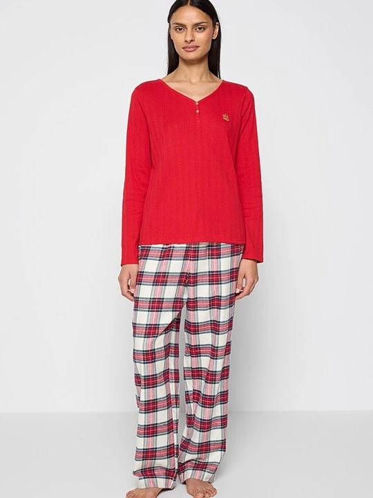 Zdjęcie produktu Zestaw bielizny nocnej Lauren Ralph Lauren czerwony