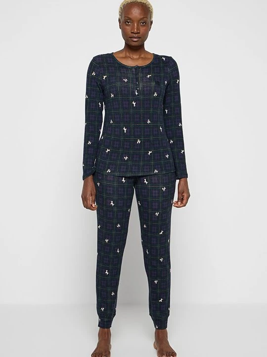 Zdjęcie produktu Zestaw bielizny nocnej Lauren Ralph Lauren czarny melanż