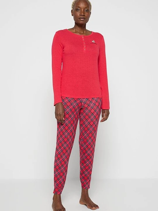 Zdjęcie produktu Zestaw bielizny nocnej Lauren Ralph Lauren czerwony