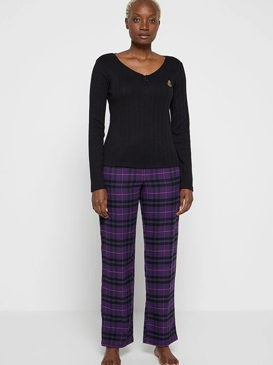 Zdjęcie produktu Zestaw bielizny nocnej Lauren Ralph Lauren fioletowy