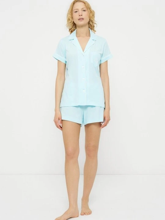 Zdjęcie produktu Zestaw bielizny nocnej Lauren Ralph Lauren turkusowy