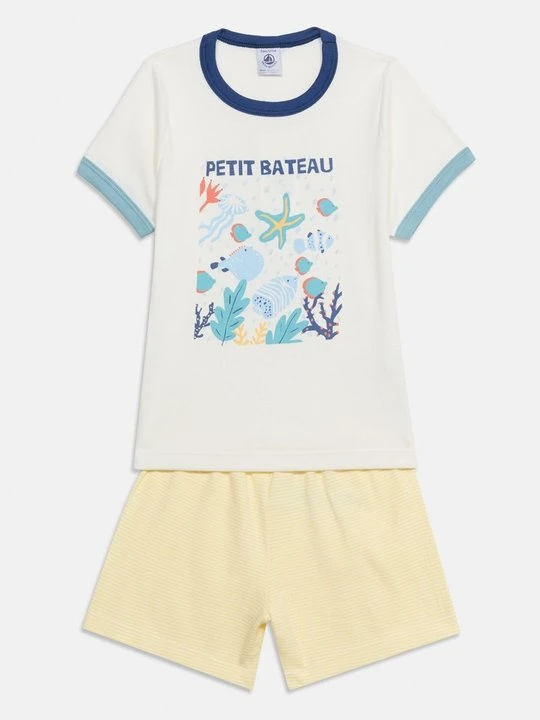 Zdjęcie produktu Zestaw bielizny nocnej Petit Bateau mleczny