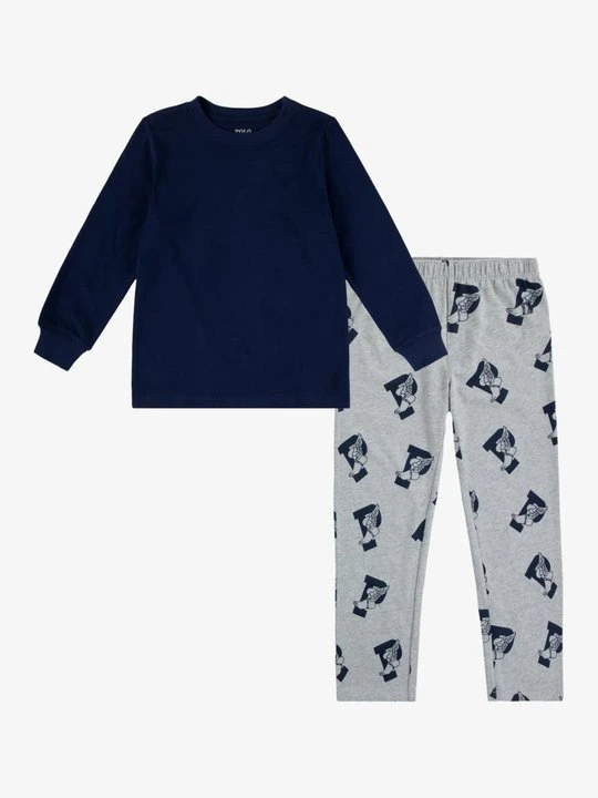 Zdjęcie produktu Zestaw bielizny nocnej Polo Ralph Lauren jasnoszary