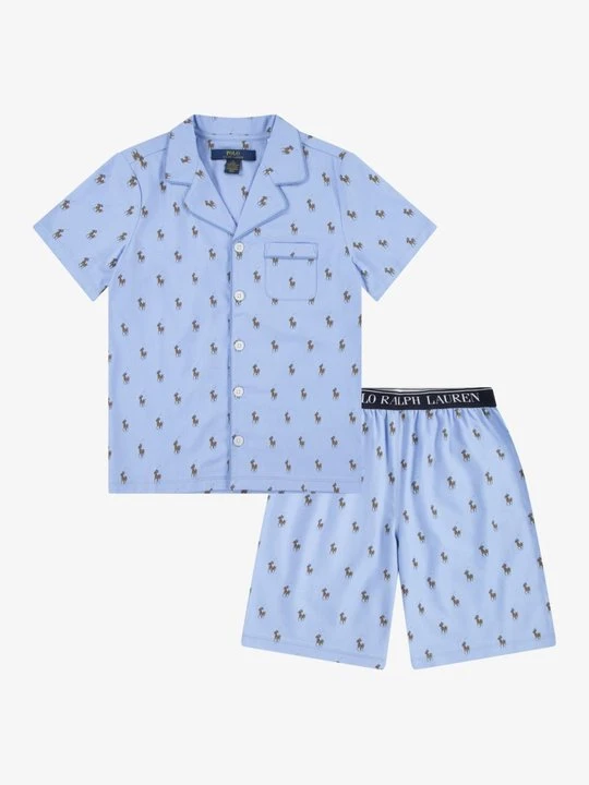 Zdjęcie produktu Zestaw bielizny nocnej Polo Ralph Lauren jasnoniebieski