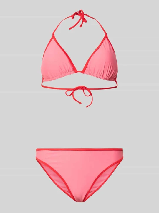 Zdjęcie produktu Zestaw bikini w fasonie trójkąta, krój slim fit Shiwi Mocnoróżowy