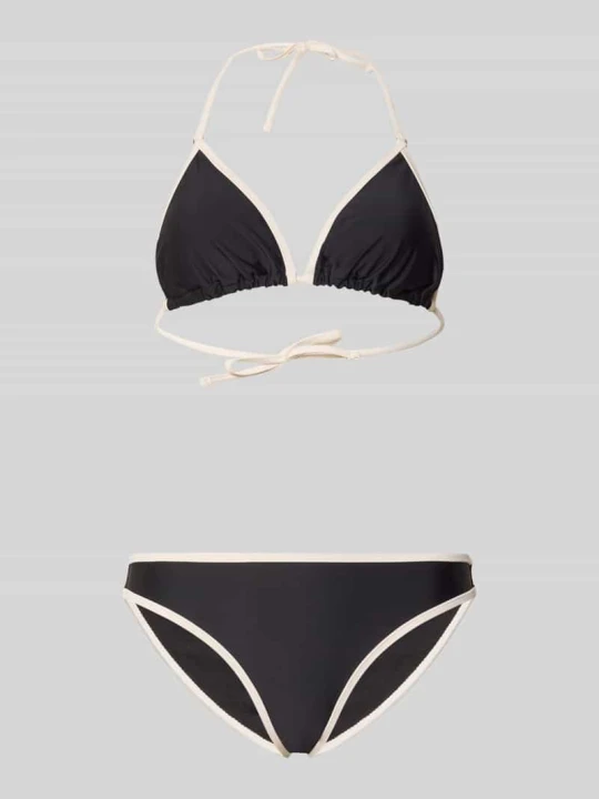 Zdjęcie produktu Zestaw bikini w fasonie trójkąta, krój slim fit Shiwi Czarny