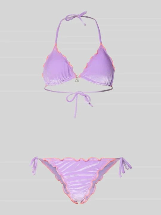 Zdjęcie produktu Zestaw bikini z dodatkiem streczu model 'CIROLUMA' Banana Moon Fioletowy