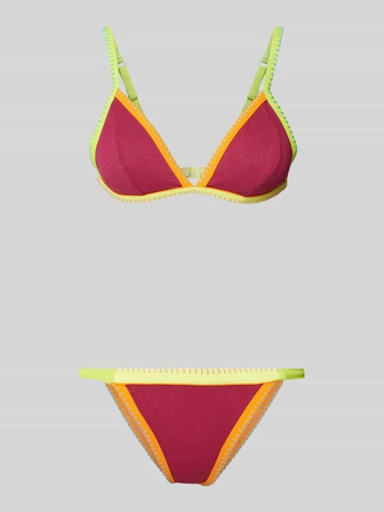 Zdjęcie produktu Zestaw bikini z fakturowanym wzorem model ‘TANEOFIABA SANTACOLOR’ Banana Moon Jasnofioletowy