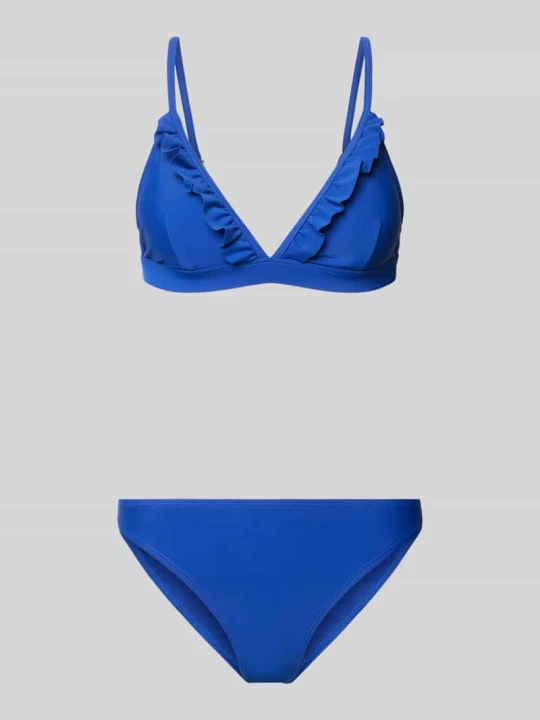 Zdjęcie produktu Zestaw bikini z falbanami model 'Beau' Shiwi Królewski niebieski
