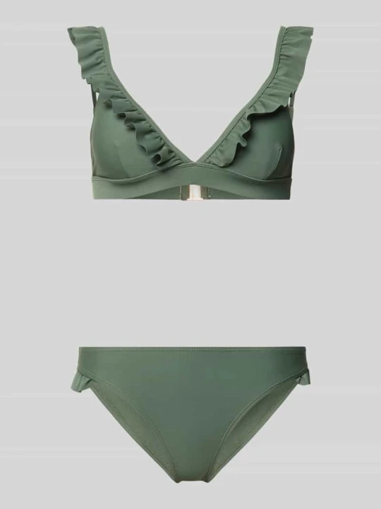 Zdjęcie produktu Zestaw bikini z falbanami model 'BOBBY' Shiwi Oliwkowy