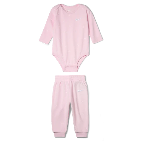 Zdjęcie produktu Zestaw z body i spodniami dla niemowląt (0–6 M) Nike Baby Essentials - Różowy