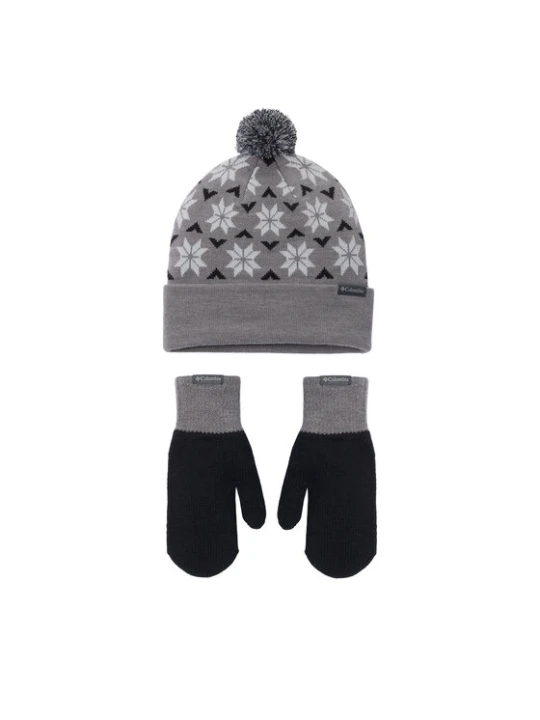 Zdjęcie produktu Zestaw czapka i rękawiczki Columbia Snowflake 2180781 Szary ciemny