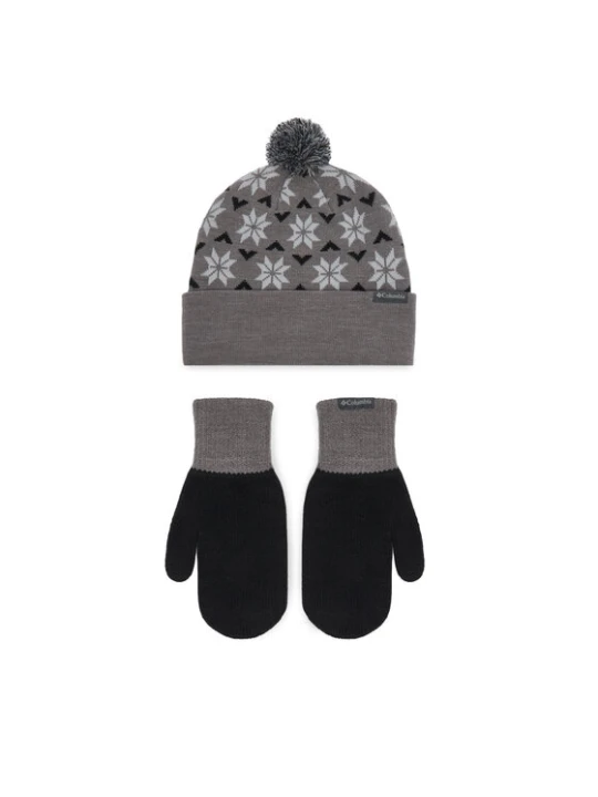 Zdjęcie produktu Zestaw czapka i rękawiczki Columbia Snowflake 2180781 Szary ciemny