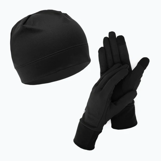 Zdjęcie produktu Zestaw czapka + rękawiczki ASICS Running Pack performance black
