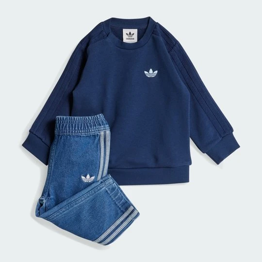 Zdjęcie produktu Zestaw Denim Crew Kids Adidas niebieski