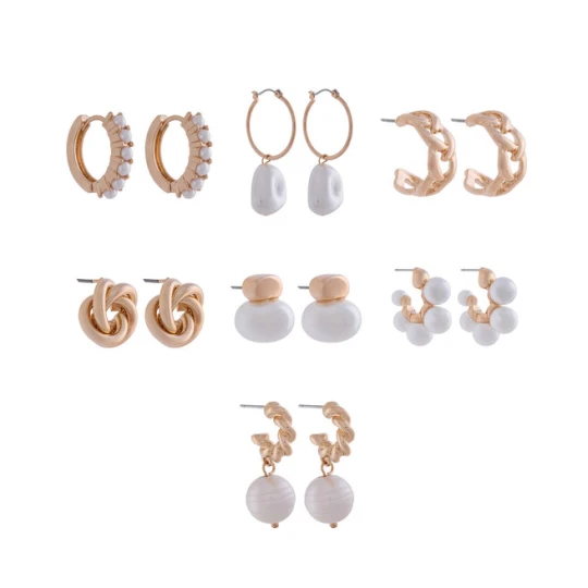 Zdjęcie produktu Zestaw kolczyków Aldo Sevenlooks 14088487 Złoty