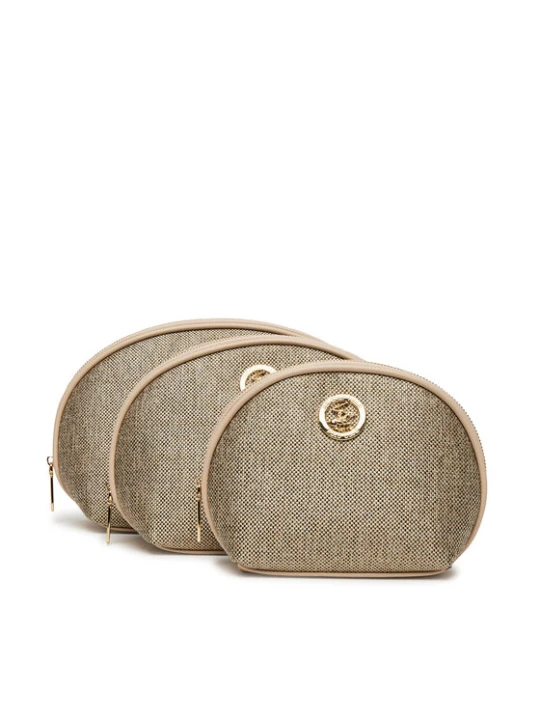Zdjęcie produktu Zestaw kosmetyczek Beverly Hills Polo Club BHPC-U1-007-SS25 (3-pack) Beżowy