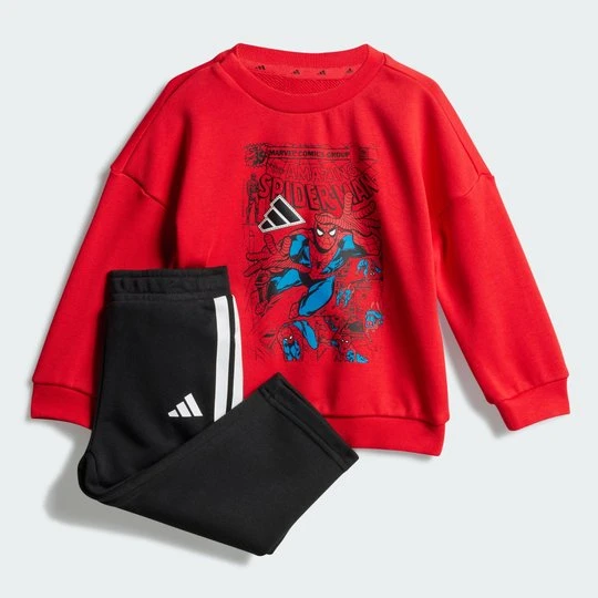 Zdjęcie produktu Zestaw Marvel Spider-Man Jogger Kids Adidas czerwony
