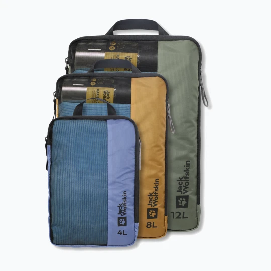 Zdjęcie produktu Zestaw organizerów Jack Wolfskin Compression Cube Set 3 szt. color mix