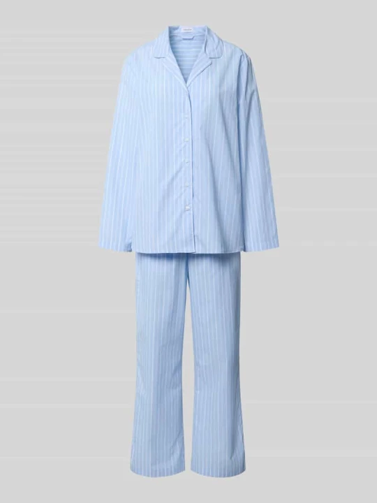 Zdjęcie produktu Zestaw piżamy o kroju comfort fit z czystej bawełny model 'Classic Long Pyjama Set C' Seidensticker Jasnoniebieski