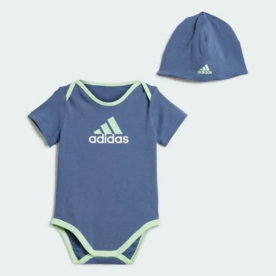 Zdjęcie produktu Zestaw prezentowy Essentials Big Logo Bodysuit and Beanie Kids Adidas
