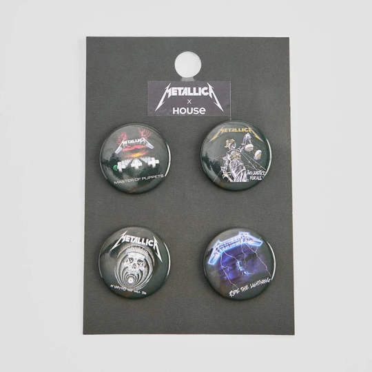 Zdjęcie produktu Zestaw przypinek z motywem Metallica House