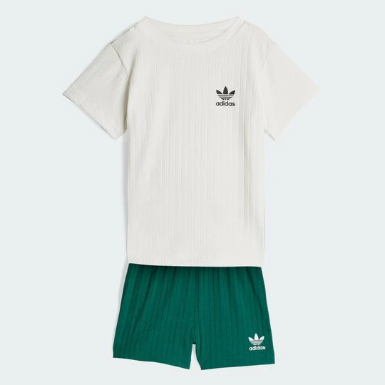 Zdjęcie produktu ZESTAW REGULAR WIDE RIB SHORT T-SHIRT Adidas Collegiate Green