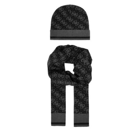 Zdjęcie produktu Zestaw Szalik i Czapka Guess GFBOXM P6102 Czarny