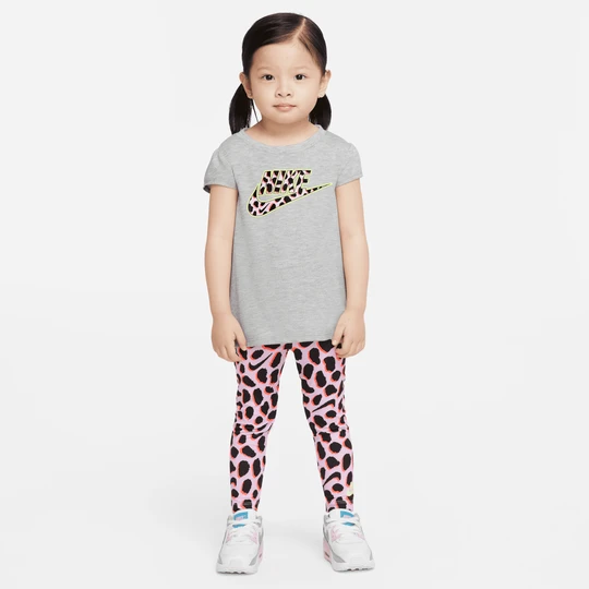 Zdjęcie produktu Zestaw T-shirt i legginsy dla maluchów Nike - Różowy