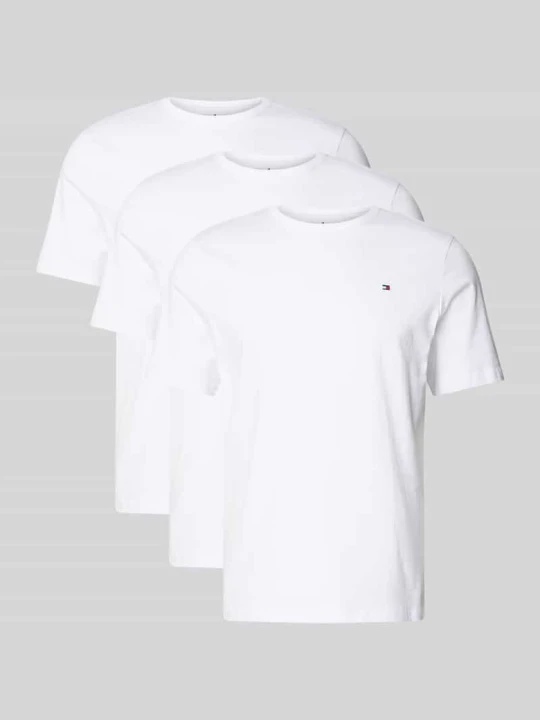 Zdjęcie produktu Zestaw T-shirt z czystej Bawełna w Zestaw 3 szt. Tommy Hilfiger Biały