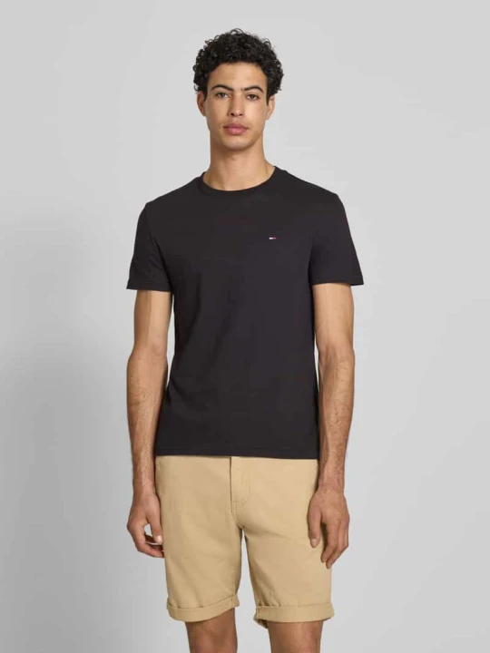 Zdjęcie produktu zestaw t-shirtów o kroju slim fit z czystej bawełny w zestaw 2 szt. Tommy Jeans czarny