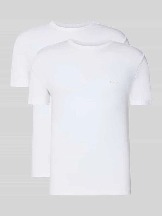 Zdjęcie produktu Zestaw T-shirtów w kroju regular fit z czystej bawełny, pakiet 2 szt. Boss Biały