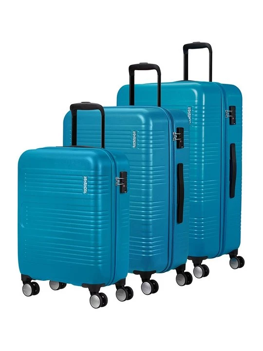 Zdjęcie produktu Zestaw walizek American Tourister turkusowy