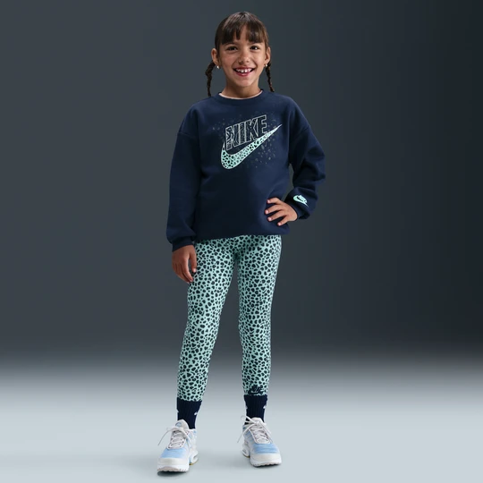 Zdjęcie produktu Zestaw z bluzą i legginsami dla małych dzieci Nike Wild Warmth - Zieleń