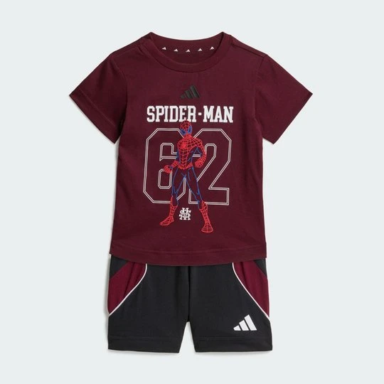 Zdjęcie produktu ZESTAW Z KOSZULKĄ ADIDAS MARVEL SPIDER-MAN bordowy