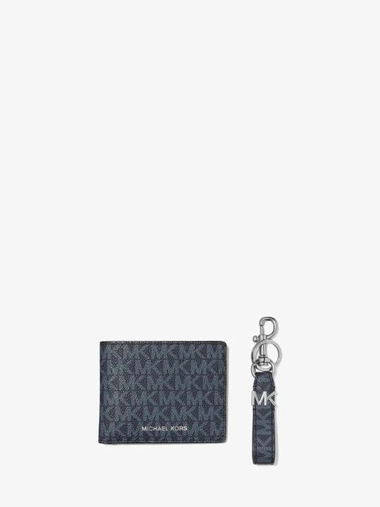 Zdjęcie produktu Zestaw z portfelem i breloczkiem z logo Michael Kors