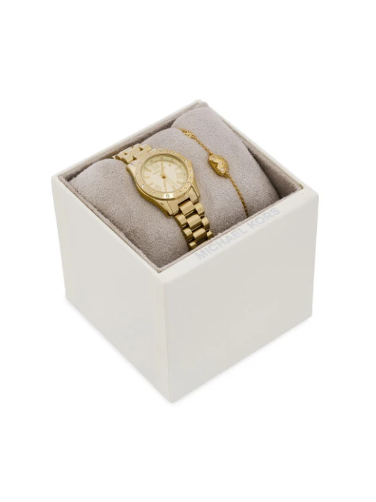 Zdjęcie produktu Zestaw zegarek i bransoletka Michael Kors Lexington Set MK4992SET Złoty