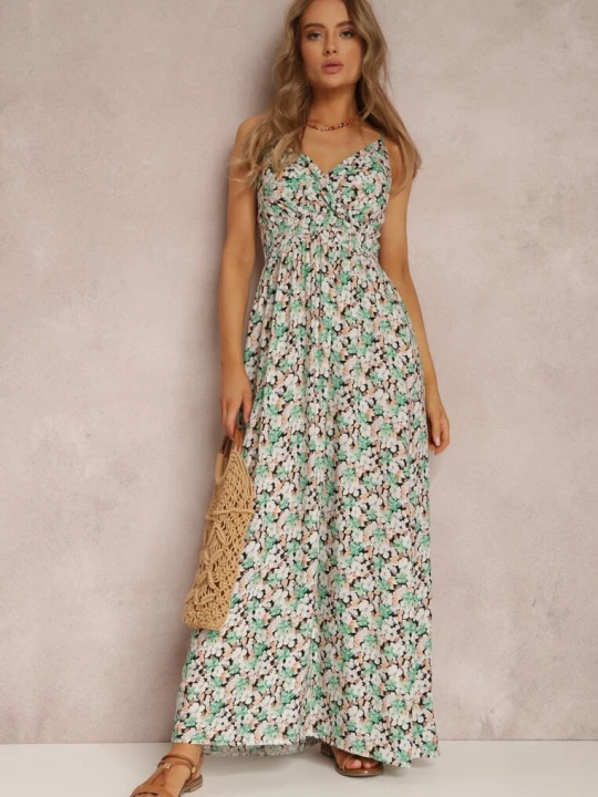 Zdjęcie produktu Zielona Sukienka Alethyxo R&f Fashion