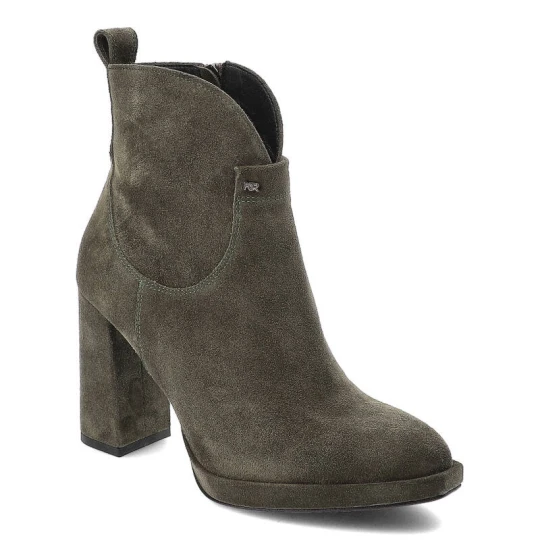 Zdjęcie produktu Zielone Botki Karino Modne Buty Damskie