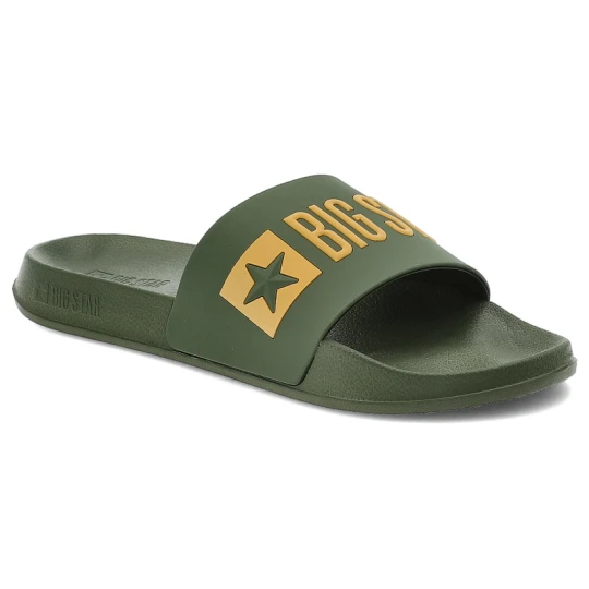 Zdjęcie produktu Klapki unisex Big Star, wodoodporne z tworzywa na platformie wsuwane na basen na wakacje, zielone, SS174360