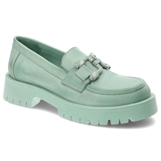 Zdjęcie produktu Zielone Mokasyny Venezia Stylowe Buty Damskie
