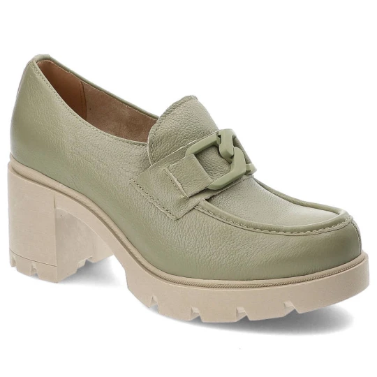 Zdjęcie produktu Zielone Półbuty Lemar Damskie Eleganckie Buty