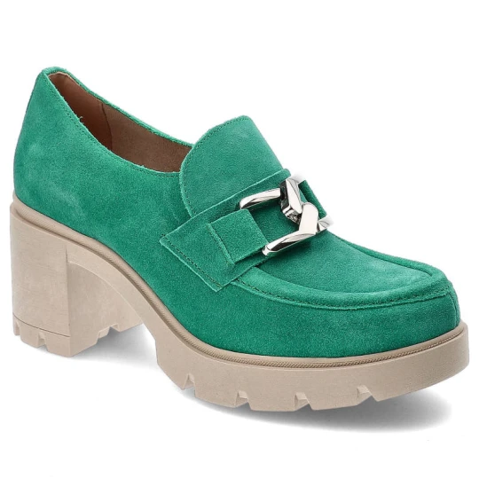 Zdjęcie produktu Zielone Półbuty Lemar Damskie Eleganckie Buty