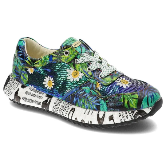 Zdjęcie produktu Zielone Sneakersy Laura Vita Stylowe Obuwie Damskie