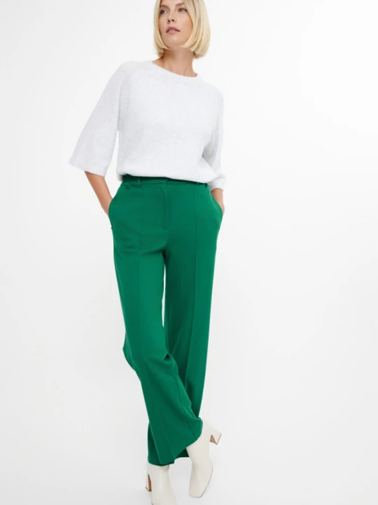 Zdjęcie produktu Zielone spodnie wide leg Greenpoint